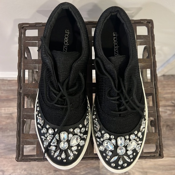 NWOT | Black & Bling Sneakers - Picture 2 of 6